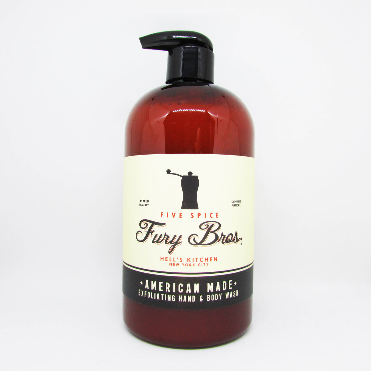 Fury Bros Five Spice Hand & Body Wash, 16 oz