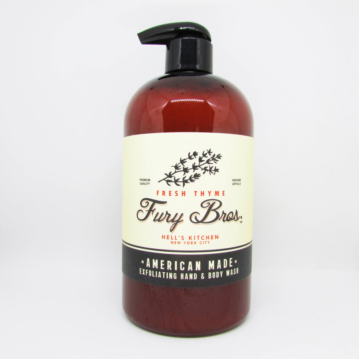 Fury Bros Fresh Thyme Hand & Body Wash, 16 oz