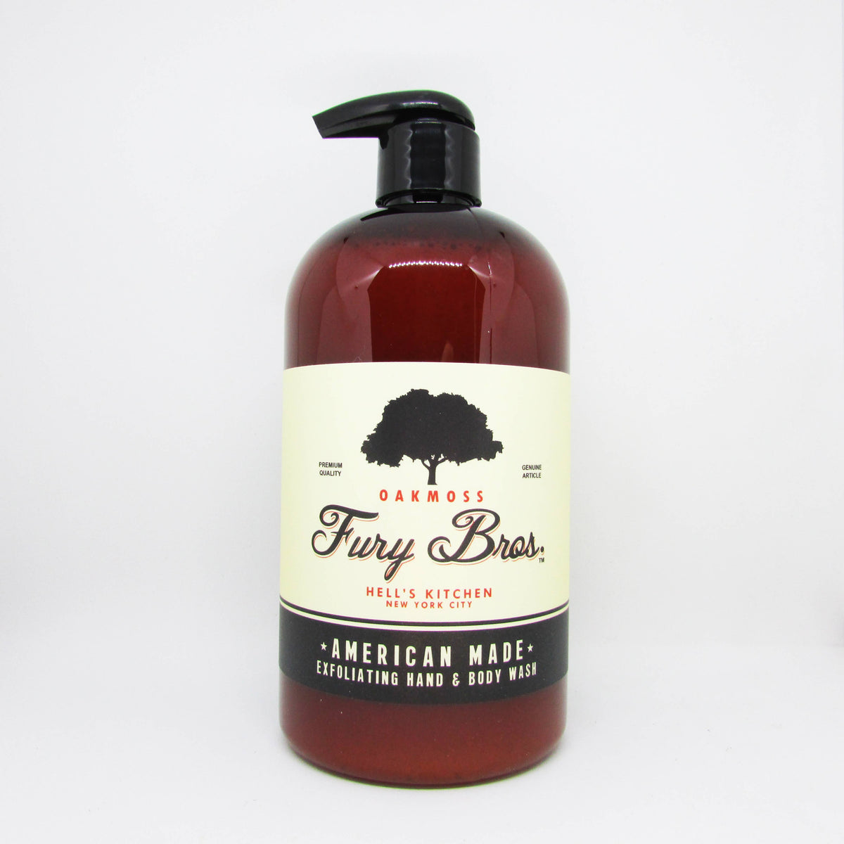 Fury Bros Oakmoss Hand & Body Wash, 16 oz