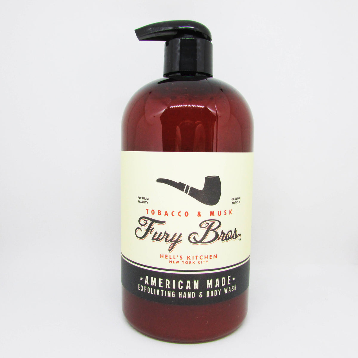 Fury Bros Tobacco & Musk Hand & Body Wash, 16 oz
