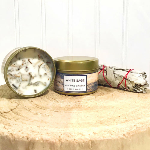Nicole Rose Studio White Sage Soy Candle, 8 oz