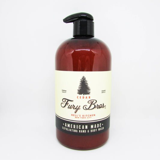 Fury Bros Cedar Hand & Body Wash, 16 oz
