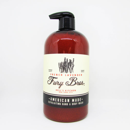 Fury Bros French Lavender Hand & Body Wash, 16 oz