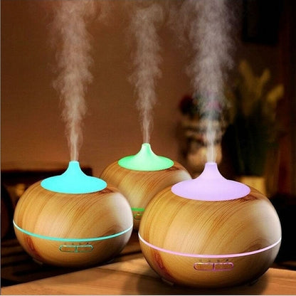 Wood-Grain Ultrasonic Diffuser, 300 ml