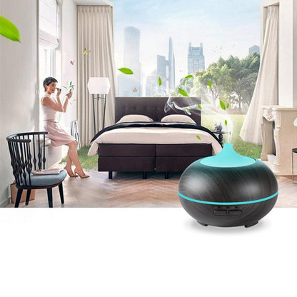 Wood-Grain Ultrasonic Diffuser, 300 ml