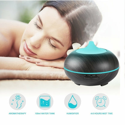 Wood-Grain Ultrasonic Diffuser, 300 ml