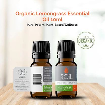 Organic lemongrass essential oil 10ml – view 2