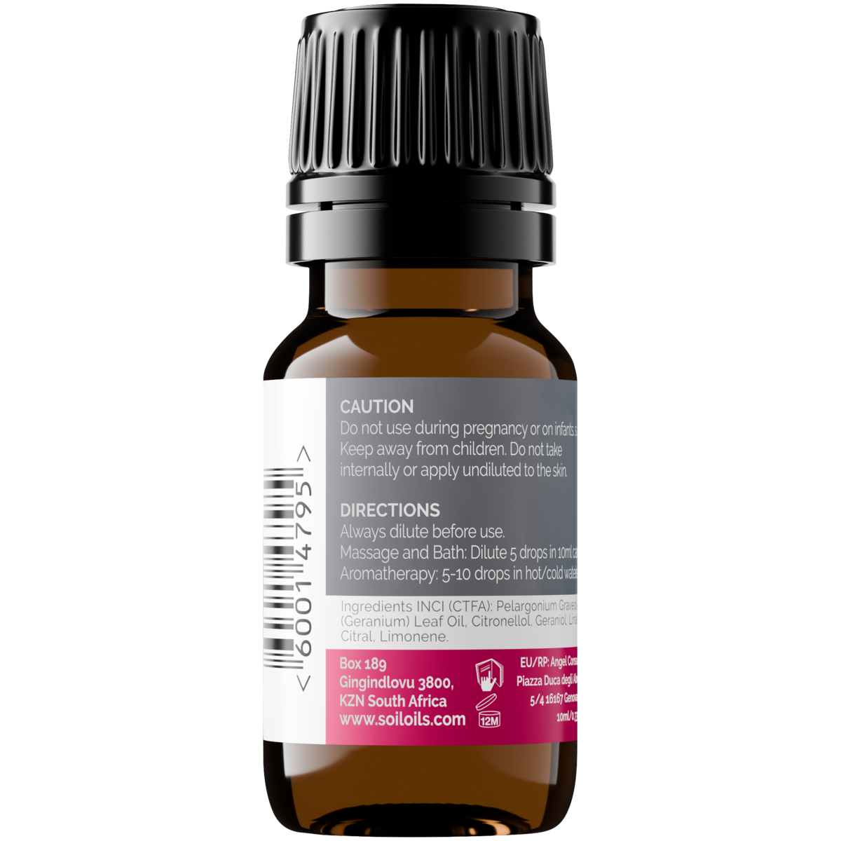 SOiL organic Rose Geranium essential oil 10ml