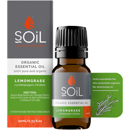 Organic lemongrass essential oil 10ml – Smll Me