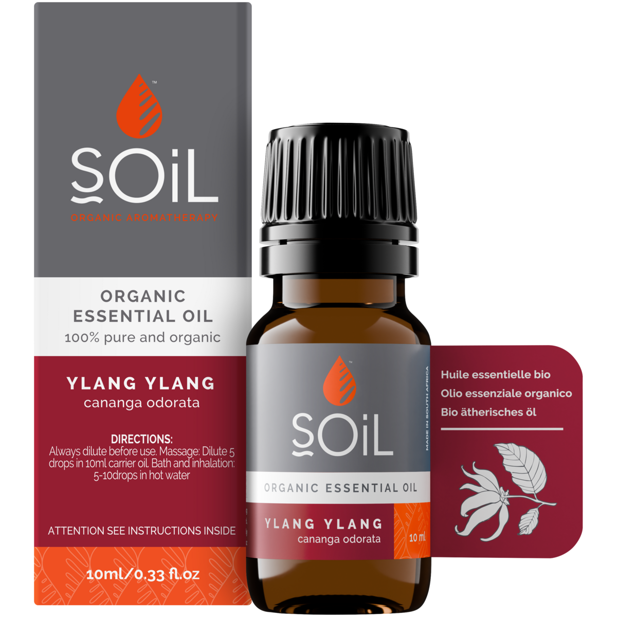 SOiL organic Ylang Ylang essential oil 10ml