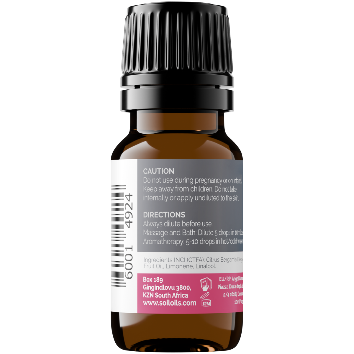 SOiL organic Bergamot essential oil 10ml