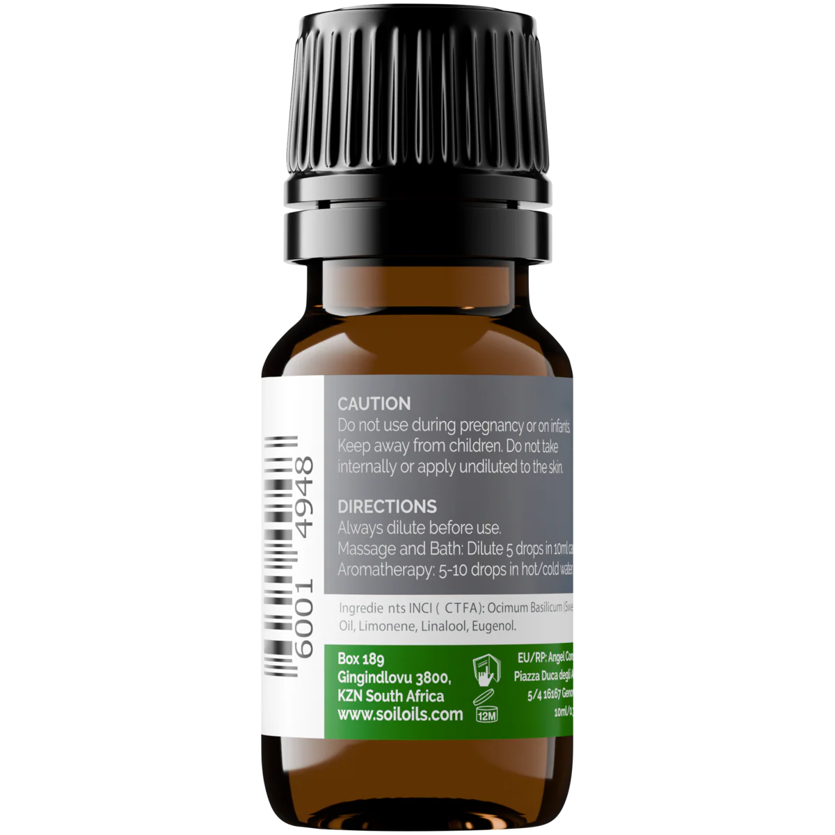 Organic basil essential oil 10ml – view 3