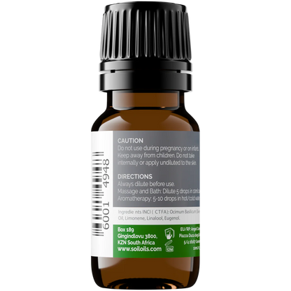 Organic basil essential oil 10ml – view 3