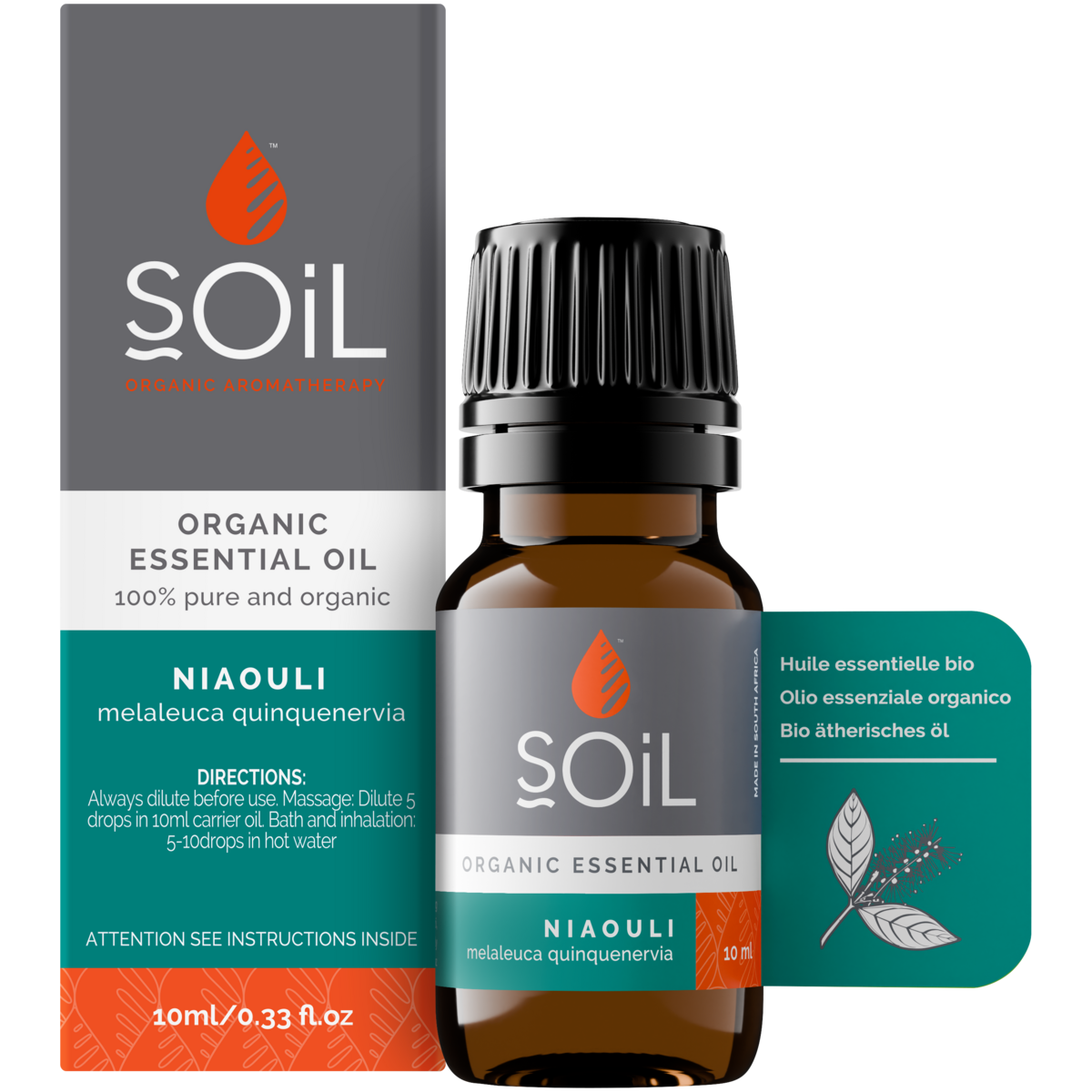 SOiL organic Niaouli essential oil 10ml