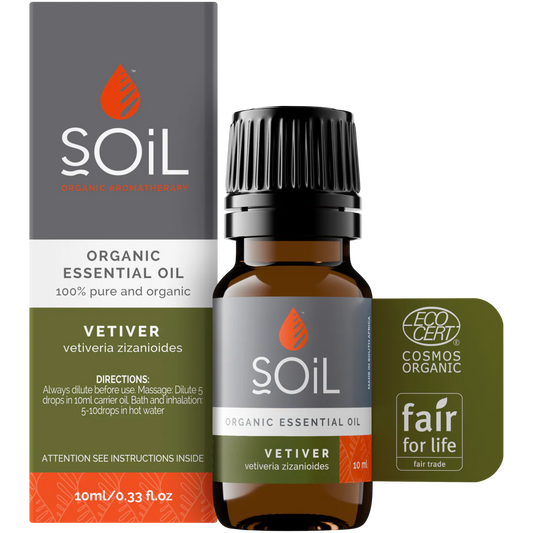 Organic vetiver essential oil 10ml – Smll Me