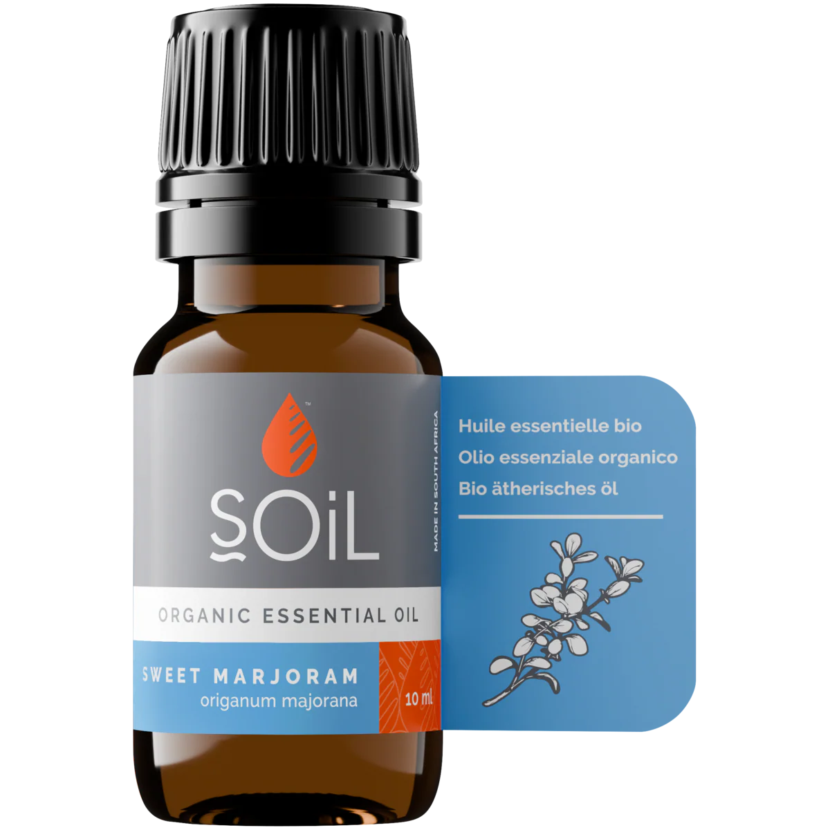 Organic marjoram essential oil 10ml – view 4