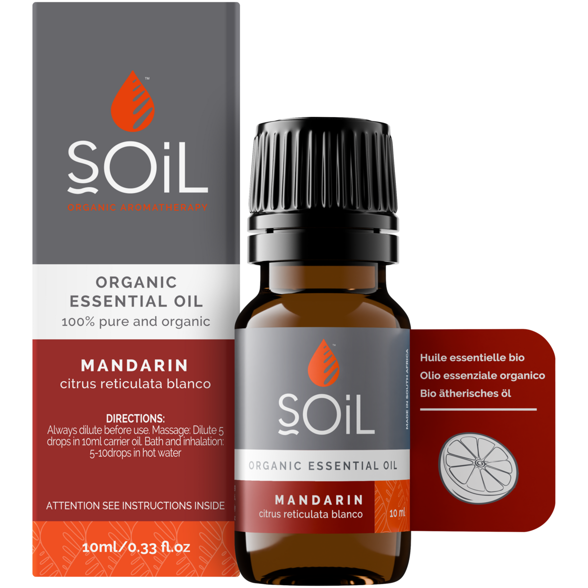 SOiL organic Mandarin essential oil 10ml
