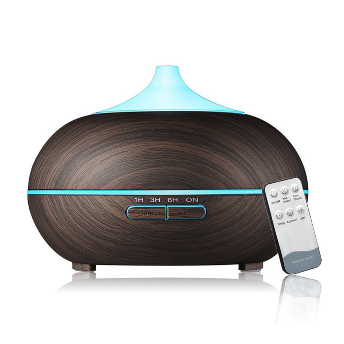 Wood-Grain Ultrasonic Diffuser, 300 ml
