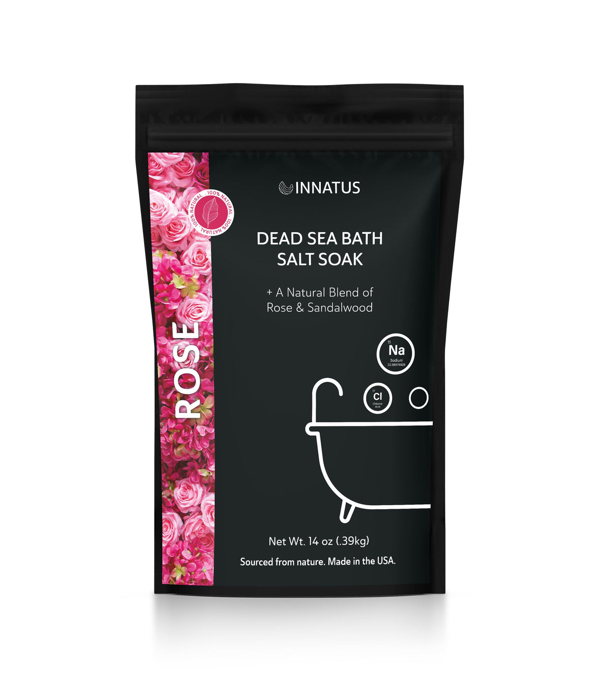 Innatus Rose Dead Sea Bath Soak, Rose & Sandalwood