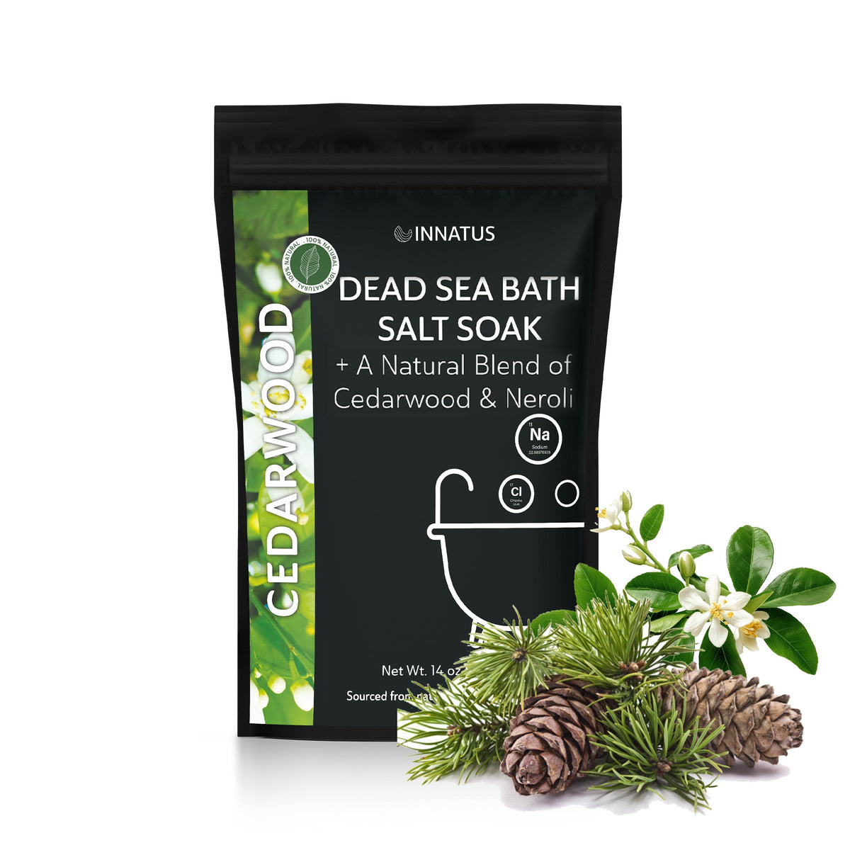 Innatus Cedarwood Dead Sea Bath Soak, Cedarwood & Neroli