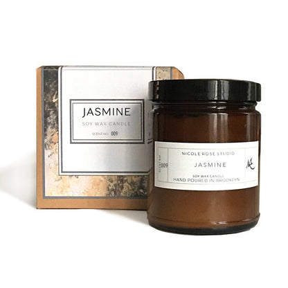 Nicole Rose Studio Jasmine Soy Candle, 8 oz