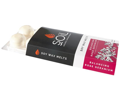 Rose Geranium Soy Wax Melts, 8 pack
