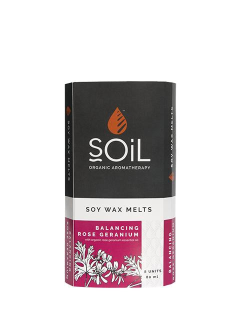 Rose Geranium Soy Wax Melts, 8 pack
