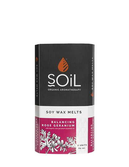 Rose Geranium Soy Wax Melts, 8 pack