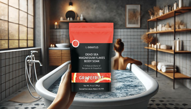 Innatus Restful Grapefruit Dead Sea Magnesium Flakes Soak