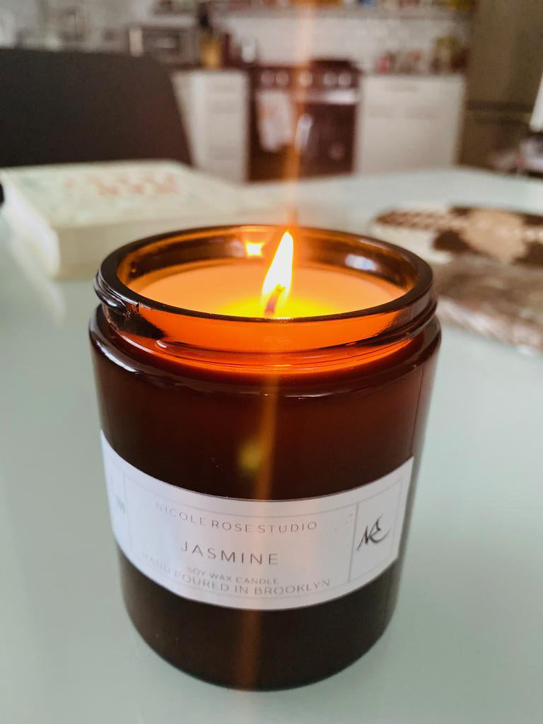 Nicole Rose Studio Jasmine Soy Candle, 8 oz