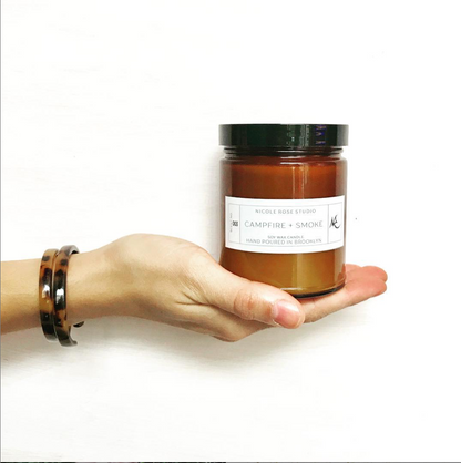 Nicole Rose Studio Campfire + Smoke Soy Candle, 8 oz