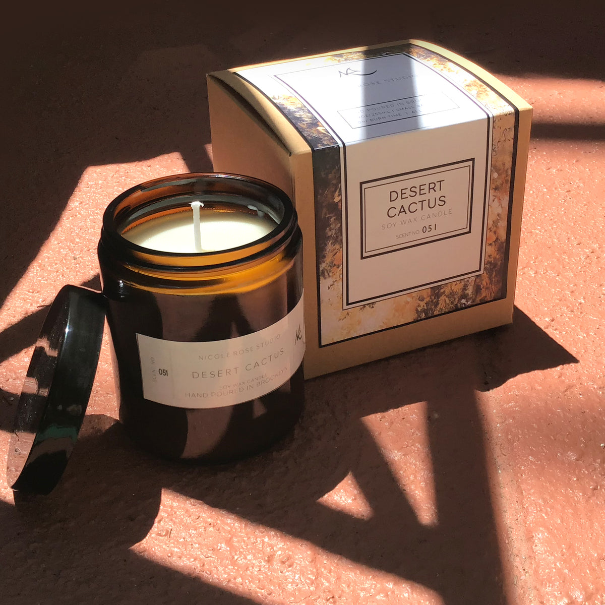 Nicole Rose Studio Desert Cactus Soy Candle, 8 oz