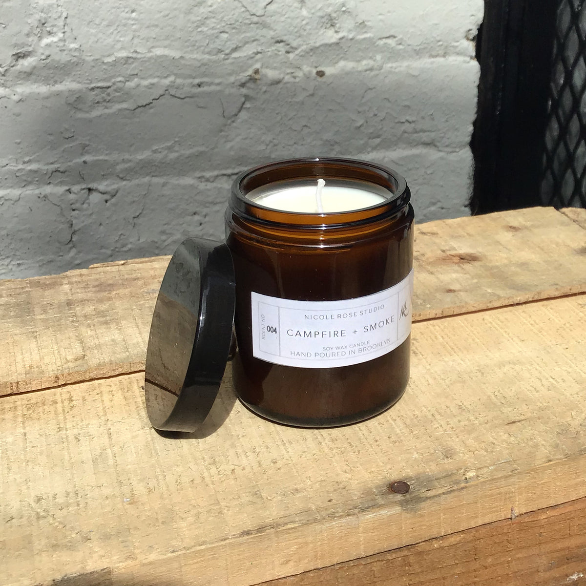 Nicole Rose Studio Campfire + Smoke Soy Candle, 8 oz