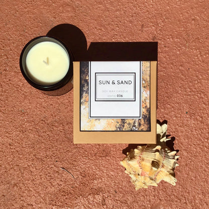Nicole Rose Studio Sun + Sand Soy Candle, 8 oz